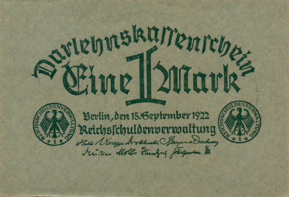 Germany 1 1922 UNC P-61/a